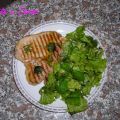 Braciola con Olio Aromatizzato e Insalata Verde