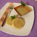 Burger di ceci al curry con crema di funghi