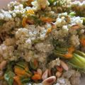 Quinoa al pesto e fiori di zucca