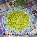 Trofie al pesto di rucola e noci