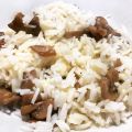 Riso e funghi filante