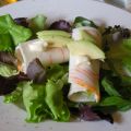 MISTICANZA CON INVOLTINI DI GRANCHIO ALL’AVOCADO