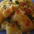Patate con uova e speck