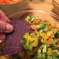 Mango, papaya and avocado salsa