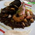 Risotto venere al sapore di mare