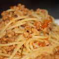Spaghetti al ragù di coniglio