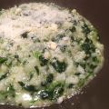 Risotto con spinaci e toma piemontese