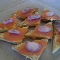 Salmone affumicato su pancarrè