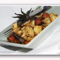“Orecchiette con nero di seppia e polpettine”