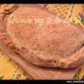 Calzone ripieno di funghi e tofu