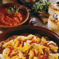 Baccalà con pomodori e peperoni