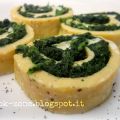 Girelle di frittata spinaci e mozzarella