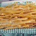 Pappardelle fatte in casa, alla boscaiola bianca