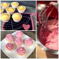 Cupcakes di fragola e vaniglia