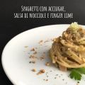 Spaghetti con acciughe, salsa di nocciole e[...]