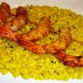 Risotto allo zafferano con spiedino di gamberi[...]