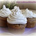 CUPCAKE AL CAFFE' CON TOPPER ALLA PANNA
