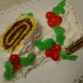 Tronchetto bianco di Natale