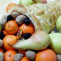 Cornucopia di Frutta Centrotavola per  Capodanno