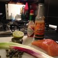 UNA TARTARA DI SALMONE.