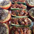 Pomodori e zucchine ripiene gratinati