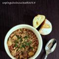 Zuppa di farro con castagne e funghi