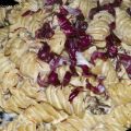 Fusilloro al radicchio e zafferano in stimmi