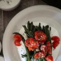 Fagiolini con pomodorini allo Za'atar