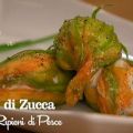 Fiori di zucca ripieni di pesce - I men