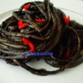 LINGUINE AL NERO DI SEPPIA CON PEPERONCINO