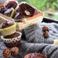 Double chocolate muffin con cuore fondente