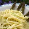 Spaghetti con crema agli asparagi verdi e[...]