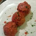polpette rustiche funghi e pomodoro