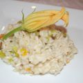 Risotto ai fiori  di zucca e tartufo estivo