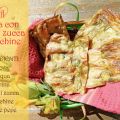 Pizza con fiori di zucca e zucchine