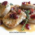 Lonza arrosto ai mirtilli e vino rosso