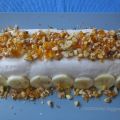 Semifreddo di banana con croccantino di noci