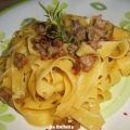 TAGLIATELLE AL RAGU’ DI SALSICCIA