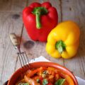 Peperonata con melanzane e capperi