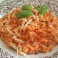 Risotto con la salsiccia e croste di Parmigiano