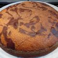 TORTA BICOLORE CON LATTE DI SOIA