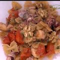 Farfalle con pescatrice e seppiole