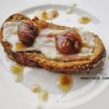 crostini con lardo,castagne bollite e miele[...]