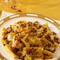 Pasta con lenticchie e capesante