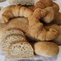 Ciabate di pane, panini e cornetti integrali