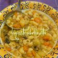 minestra con zucca e funghi