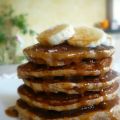 Pancakes alla banana con malto di nocciola