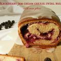 Blackberry jam cream cheese swirl bread with[...]