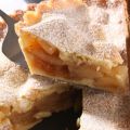 Apple pie con crema semiliquida