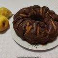 Ciambella integrale al cacao e pere senza burro